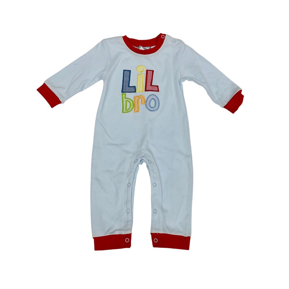 NWT Three Sisters 9M Lil Brother Romper